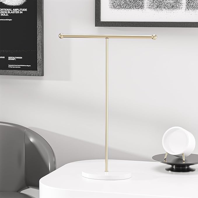 Justsoso Metal T-Bar Necklace Holder Stand, Necklace Hanging Display Stand - Image 5