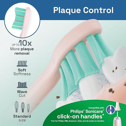 Brushmo Plaque Control Replacement Toothbrush Heads, Compatible - Image 4
