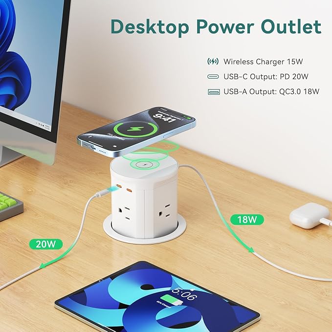 QBA Pop Up Countertop Outlet - Image 3