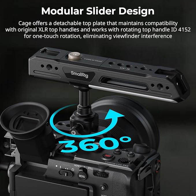 SmallRig Camera Cage for Sony FX2, HawkLock Quick Release FX2 Cage - Image 5