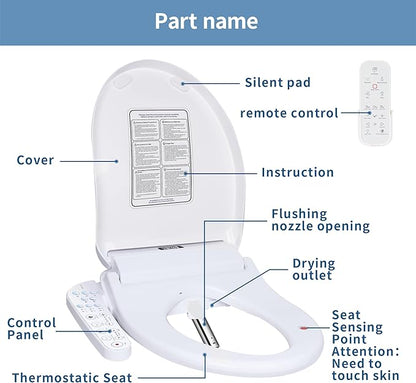 KERDE P30B Bidet Toilet Seat - Image 6