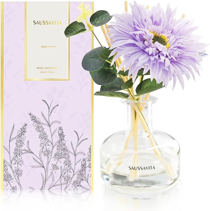Reed Diffusers Set Lavender Scent by SAUSSVITA