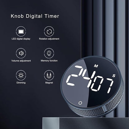 AVINIA Digital Kitchen Timers, Visual timers Large LED Display Magnetic - Image 2