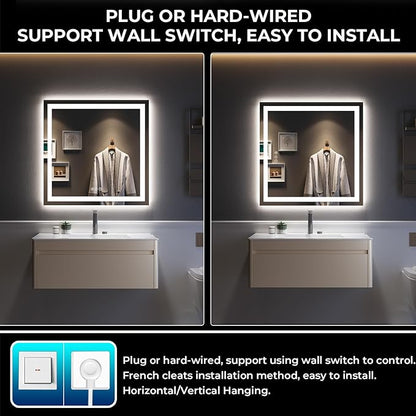 YEELAIT 36x36 Inch LED Bathroom Mirror - Image 7