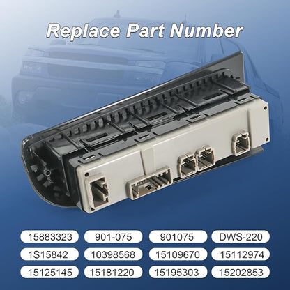 DICMIC Front Driver Side Master Power Window Switch and Door Lock & Black Bezel - Image 2