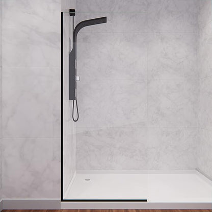 ANZZI 74 X 34 Inch Frameless Fixed Glass Shower Screen Shower Door in Matte - Image 7