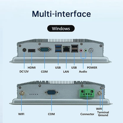 8-Inch Industrial Embedded Panel PC, Ratio 4:3 Multi-Touchscreen-Monitor - Image 5