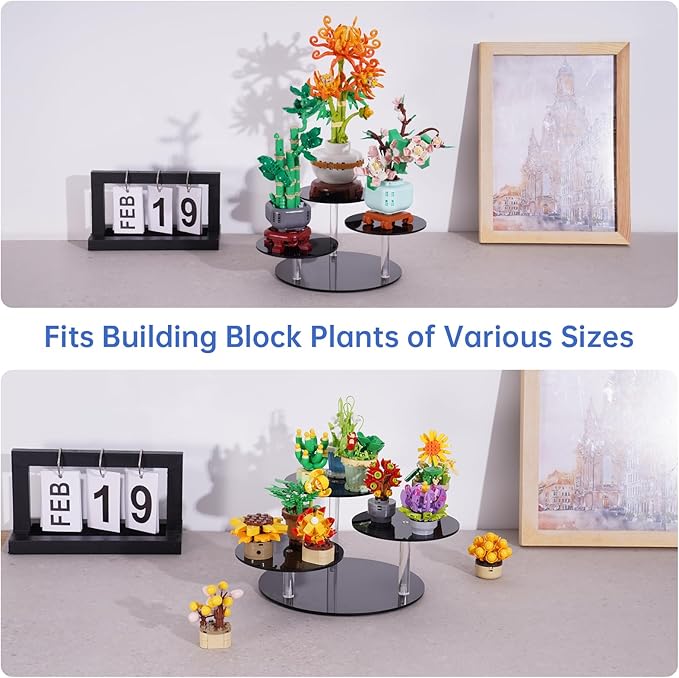 NiHome Black Acrylic Display Stand - Image 4