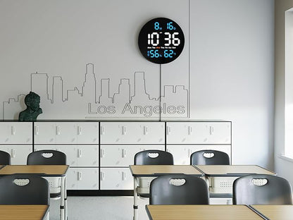 Brauthon Large Digital Clock for Classroom, Digital Classroom Clocks for - Image 2