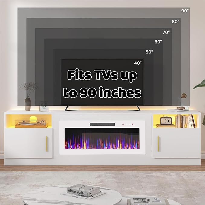 Lemberi Fireplace tv Stand - Image 7