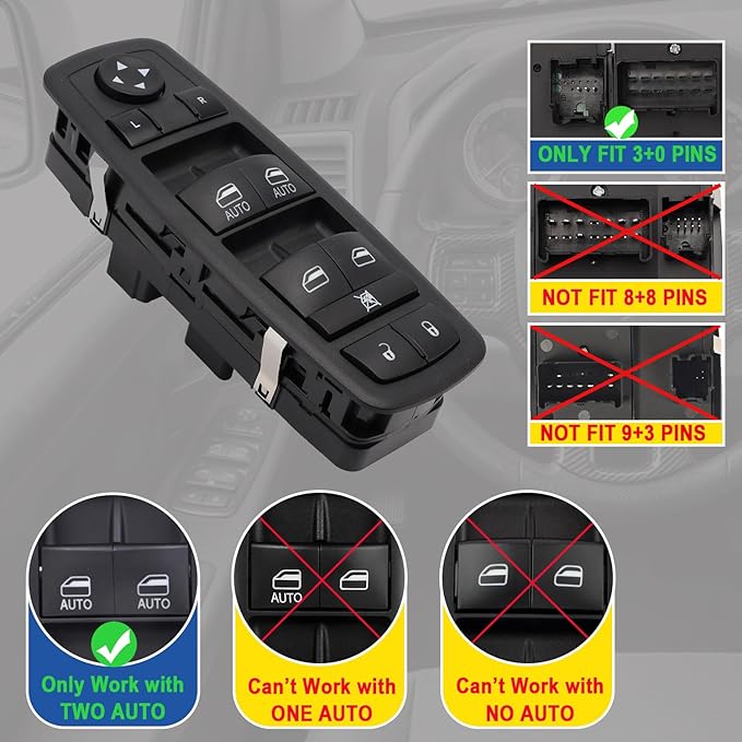 AMICAREP Master Power Window Switch Driver Side Compatible - Image 4