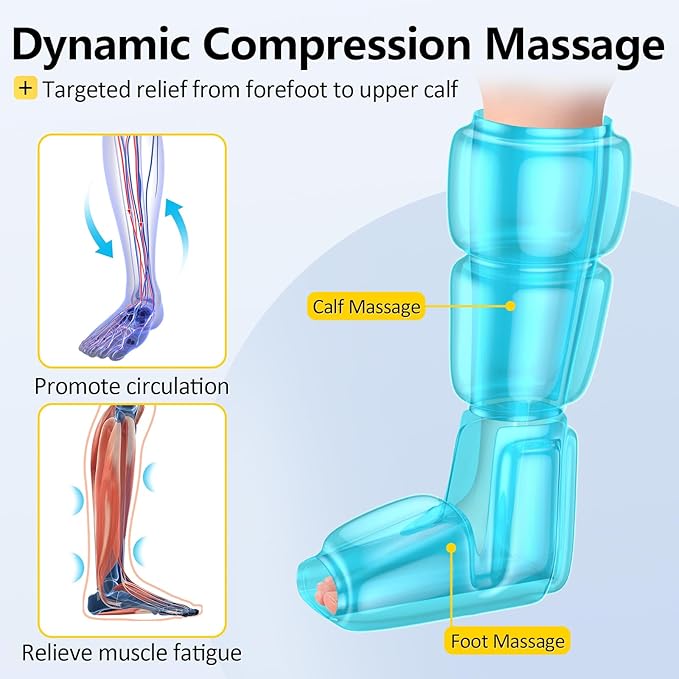 Comfytemp Air Compression Therapy Device K1011, Cordless Leg Massager - Image 3