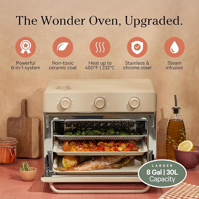 Our Place Large Wonder Oven | 6-in-1 Stainless Steel Air Fryer Toaster Oven - Image 2