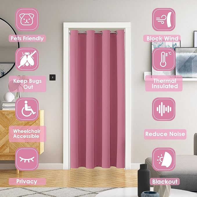 ChrisDowa Blackout Door Curtains - Image 2