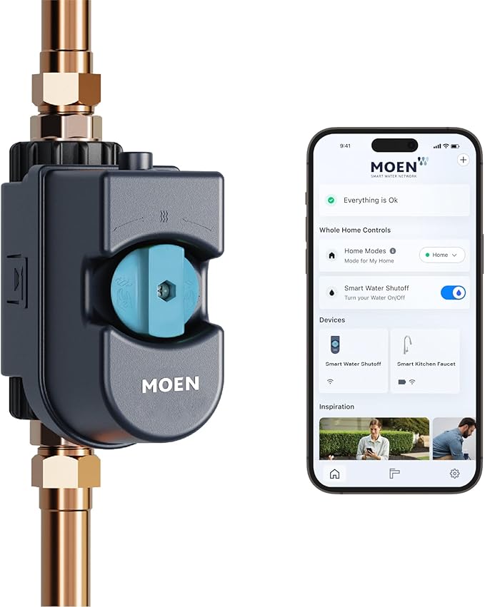 Moen Flo Smart Water Monitor and Automatic Shutoff Sensor, Wi-Fi Connected - Image 15