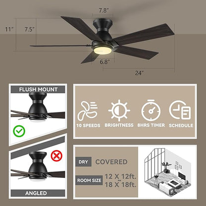 SMAAIR 48 Inch Smart Ceiling Fan - Image 5
