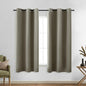 KOUFALL Taupe Short Curtains 45 Inch Length by KOUFALL