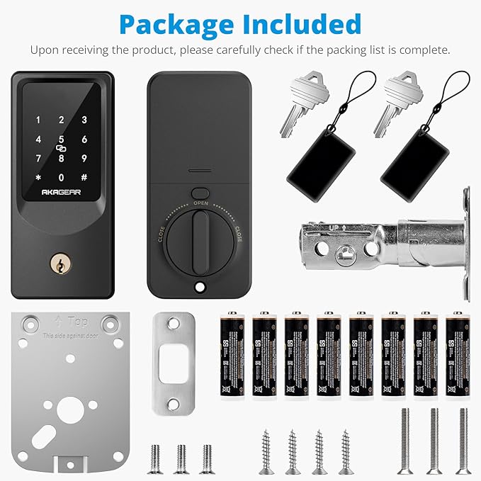 AkaGear WiFi Smart Lock Keyless Entry Door Lock - Image 7
