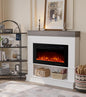 49" electric fireplace with mantel,freestanding fireplace heater, main product view
