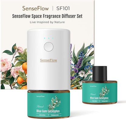 SF101 Pro Waterless Essential Oil Diffuser, Plug in Aromatherapy Diffuser & by SenseFlow