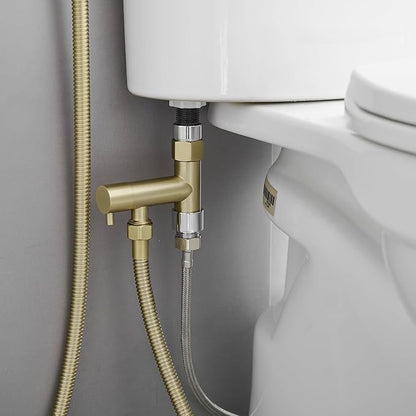 Bidet Sprayer for Toilet Brushed Gold Bidet Attachment for Toilet - Image 9