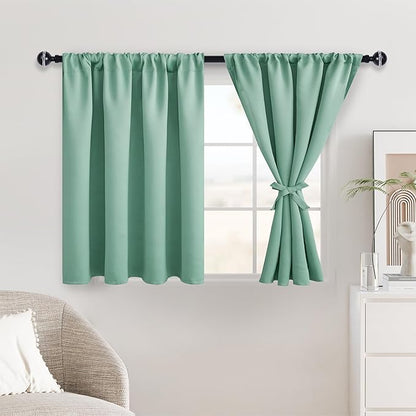 JIUZHEN Short Blackout Curtains by JIUZHEN