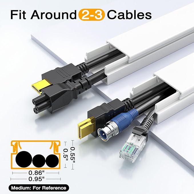 Delamu Cord Hider, 315in Wire Covers - Image 2