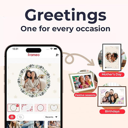 Digital Picture Frame, 10.1'' Frameo Digital Frame Wifi, 32GB Memory, 1280*800 - Image 8