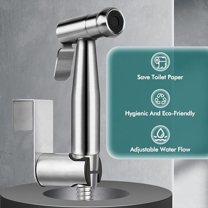 Handheld Bidet Sprayer for Toilet, Premium SUS304 Stainless Steel Bathroom - Image 7