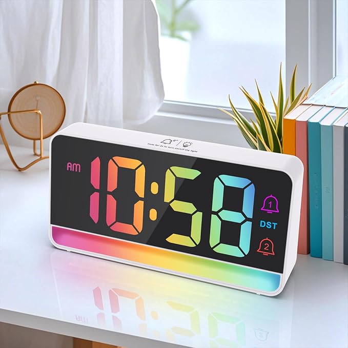 Alarm Clocks for Bedrooms, Digital Bedside Clock - Image 7
