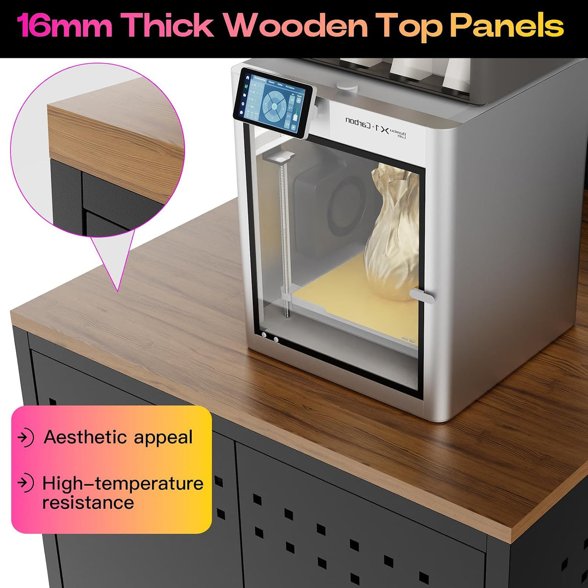 Heavy Duty 3D Printer Stand with Filament Storage,3D Printer Table