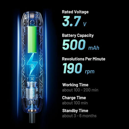 EZARC Electric Screwdriver Set, 181 in 1 Cordless Screwdriver, 3 Torque Settings - Image 3
