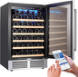 BODEGA Wine Fridge Freestanding, 24 inch Under Counter Wine Refrigerator by BODEGA