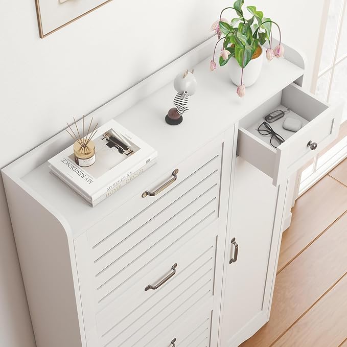 Narrow Shoe Storage Cabinet - Image 4