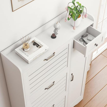 Narrow Shoe Storage Cabinet - Image 4