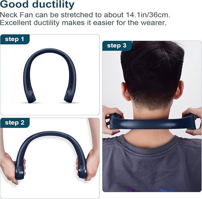 CIVPOWER Neck Fan: Portable Personal Neck Cooling Rechargeable Bladeless Fan - Image 7
