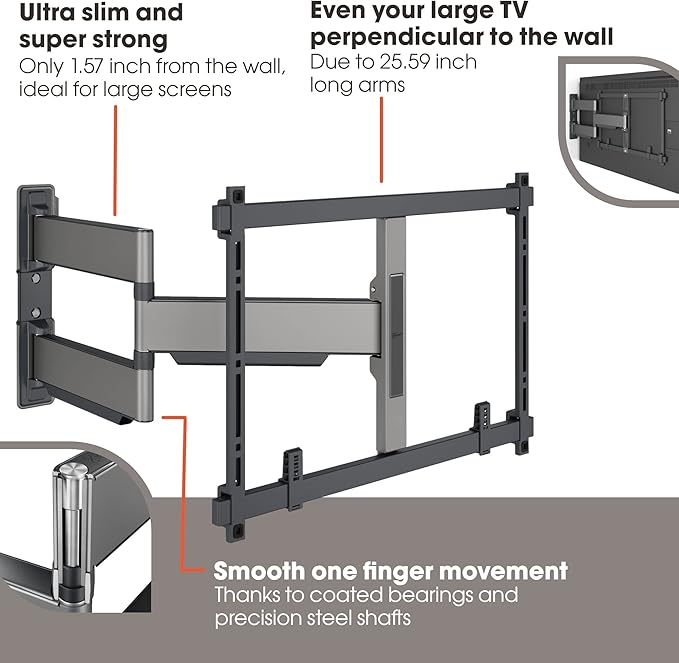 Vogel's TVM 5645 Full-Motion Ultra-Thin TV Wall Bracket - Image 2