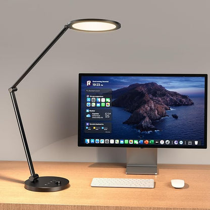 ANNAITE LED Desk Lamp for Home Office, Eye-Caring Modern Desk Light, 3 Color by ANNAITE