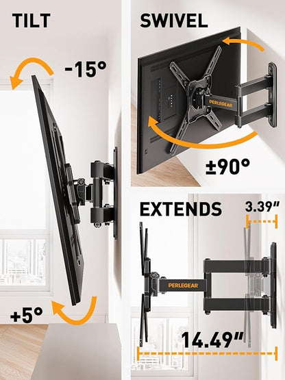 Perlegear Full Motion TV Wall Mount - Image 6