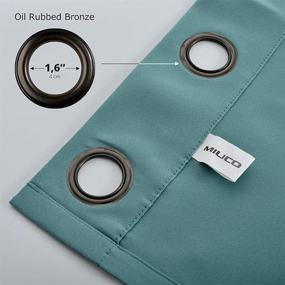 MIUCO Room Darkening Grommet Blackout Curtains - Image 7
