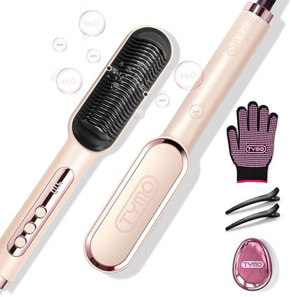 TYMO Ring Plus Ionic Hair Straightener Brush by TYMOFashionTech