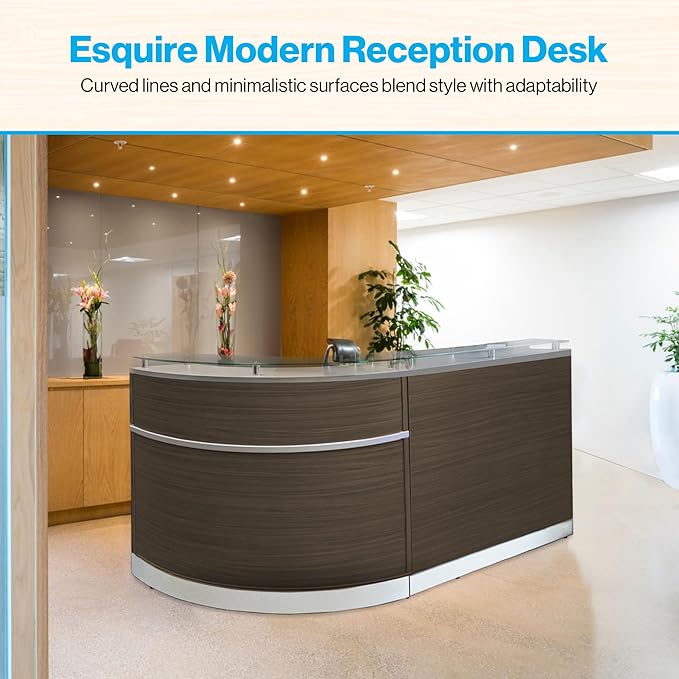 NBF L Shaped Modern Reception Desk - Image 3