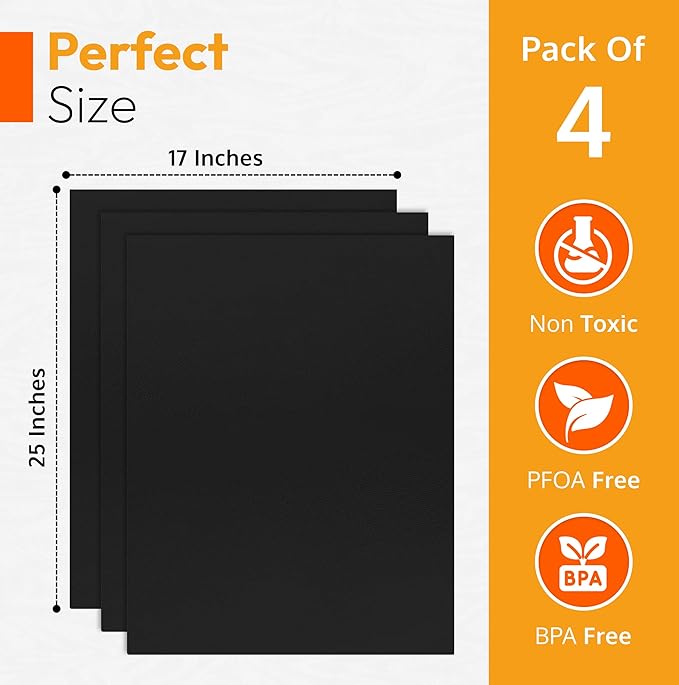 Oven Liners for Bottom of Electric Gas Oven Reusable - Image 2