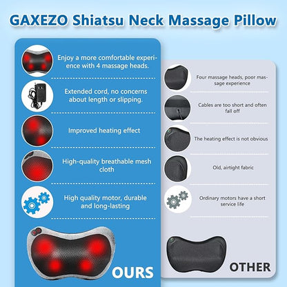 Massage Pillow, Neck and Back Massager - Image 5