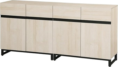 Wampat Modern TV Stand for 70 inch TVs, 2 in 1 Entertainment Center Console - Image 8