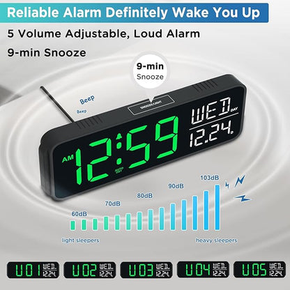 Peakeep Large Display Digital Alarm Clock - Image 4