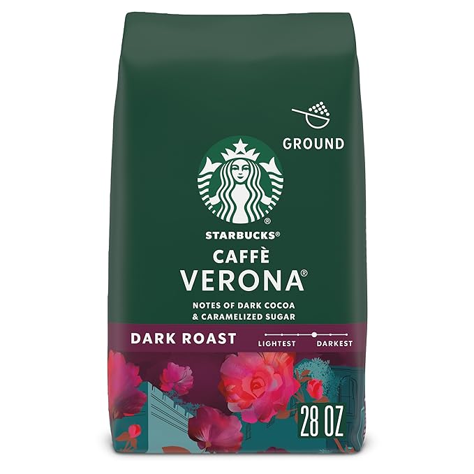 Starbucks Ground Coffee, Dark Roast Hot or Iced Coffee, Caffè Verona, 28 oz by StarbucksCoffee