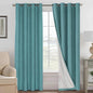 H.VERSAILTEX Linen Blackout Curtains 108 Inches Long 100% Absolutely Blackout by HVERSAILTEX