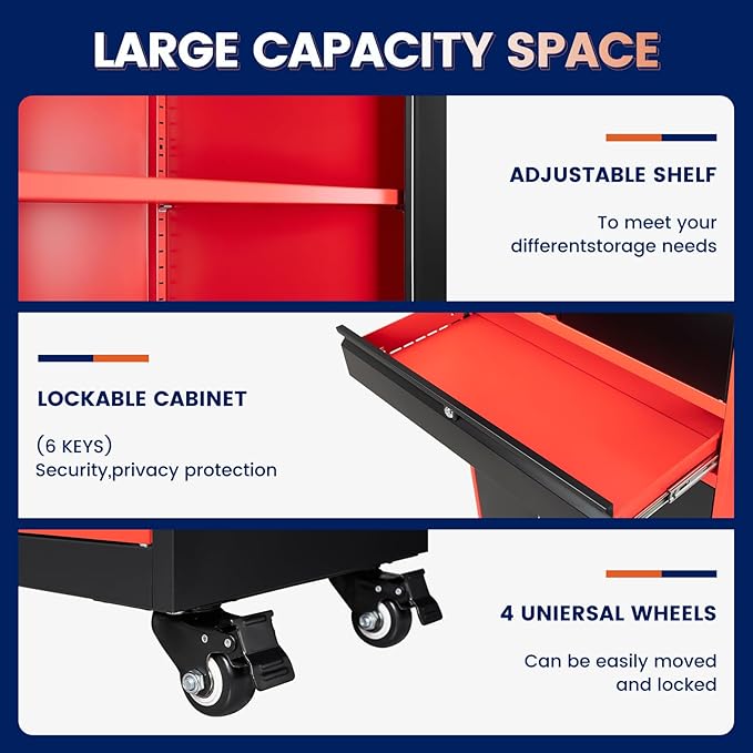 Yizosh Metal Garage Storage Cabinet - Image 4