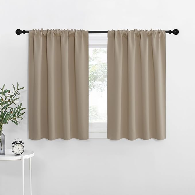 NICETOWN RV Blackout Curtains for Camper Windows, Kitchen Curtains, Short by NICETOWN